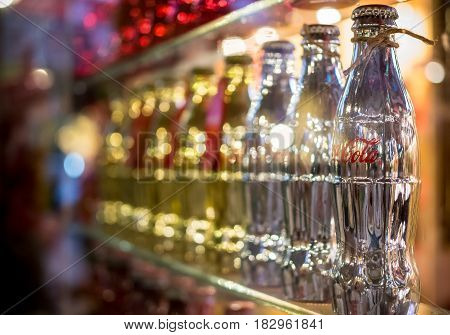 BANGKOK THAILAND - FEBUARY 17 2017: Coca cola or 