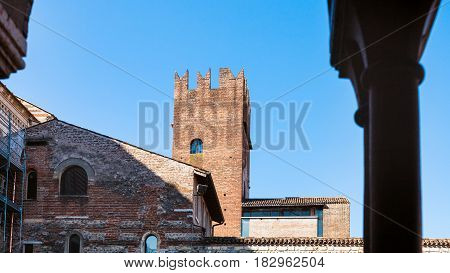 View Of Abbey Tower Rom Basilica Di San Zeno