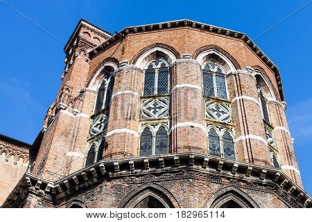 Apse Of Frari Church In Venice City