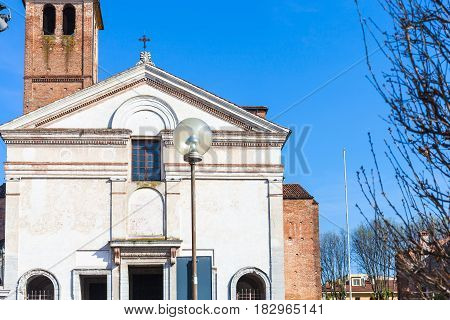 Front View Of Chiesa Di San Sebastiano In Mantua