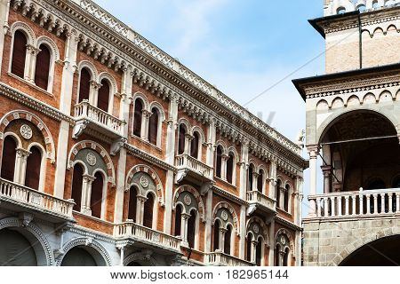 Palace And Palazzo Della Ragione In Padua City