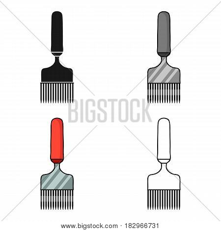 Uncapping fork icon in cartoon style isolated on white background. Apairy symbol vector illustration