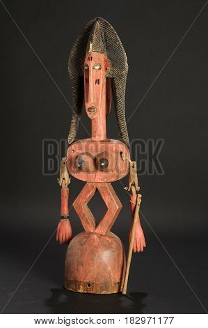 Sikasso, Mali - 14 May 2012: Bamana ceremony puppet of Mali