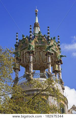 Tower of the La Rotonda is a building modernist located on the corner of Paseo de San Gervasio in Barcelona Spain