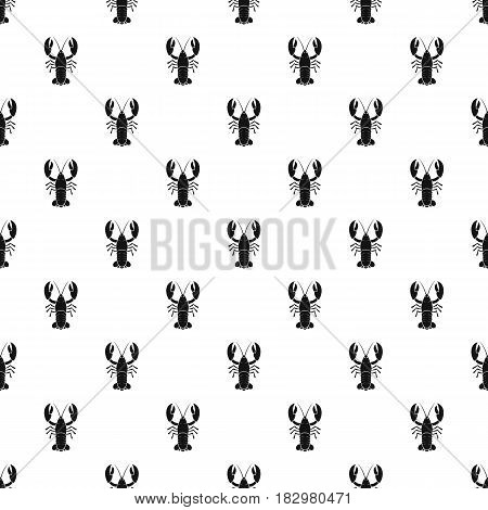 Crawfish pattern seamless in simple style vector illustration