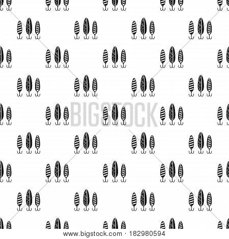 Plastic fishing lure pattern seamless in simple style vector illustration