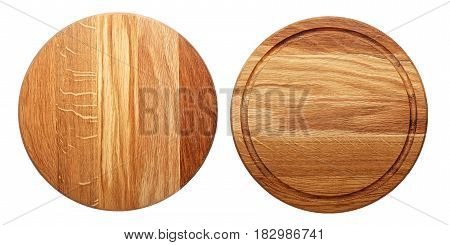 multifunctional circular wooden cutting board for cutting bread pizza or steak serve