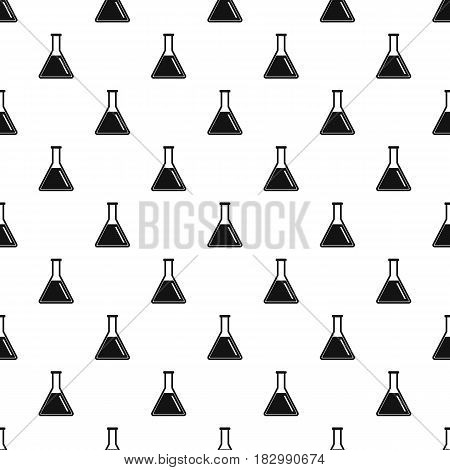 Test tube with oil pattern seamless in simple style vector illustration