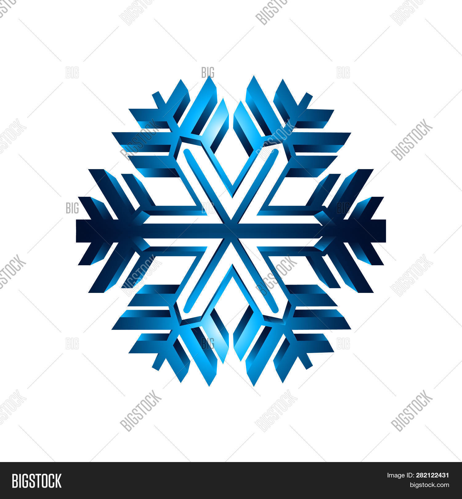 Snowflake Icon Vector Vector & Photo (Free Trial) | Bigstock