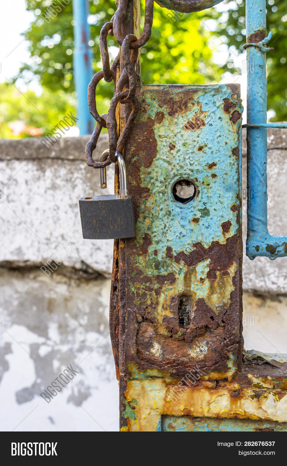 Heavy Rust On Painted Image Photo Free Trial Bigstock