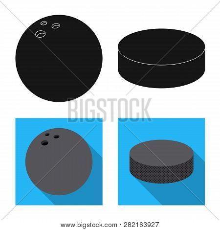 Vector Illustration Of Sport And Ball Sign. Set Of Sport And Athletic Vector Icon For Stock.