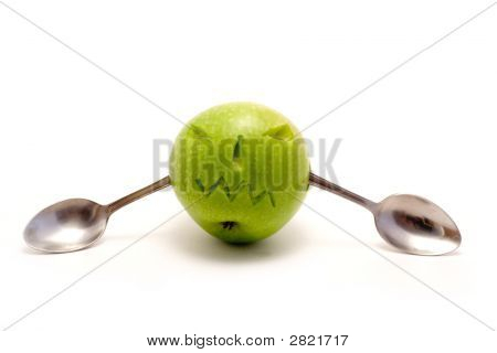 Apple avec cuillère