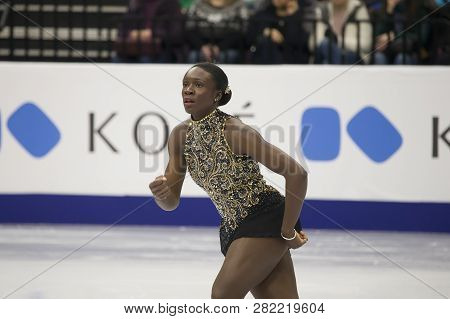 Belarus, Minsk, Ice Arena, January 25, 2019. European Figure Skating Championship. Mae Berenice Meit
