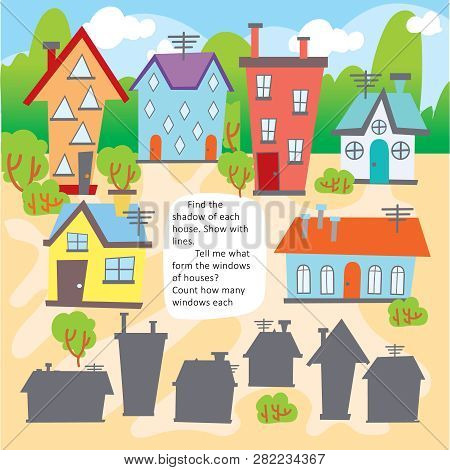 Logic Kid Find House Form Game Printable Worksheet