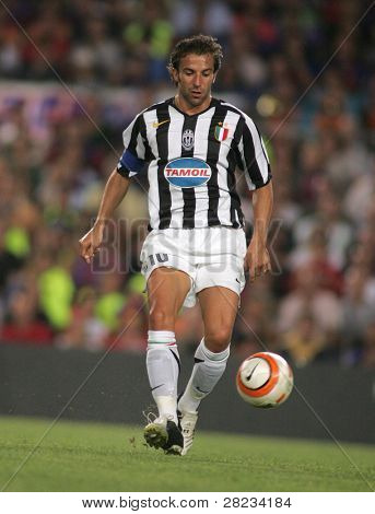 BARCELONA - August 24: Italienske spiller Alessandro Del Piero i aktion under venlige match mellem Bar