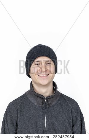 Portrait Of Young Man With Wooly Hat