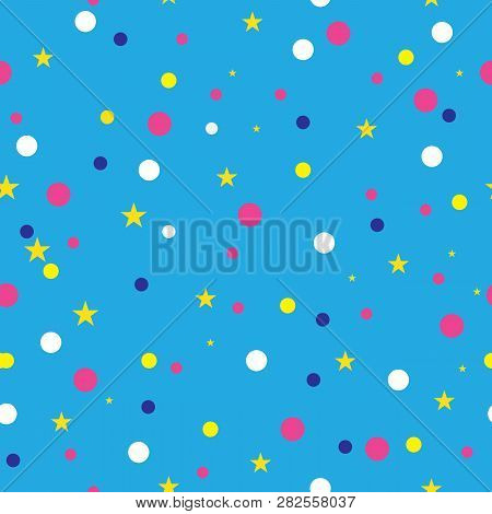 Seamless Pattern Pattern With Geometric Elements In Memphis Style,with Pastal Color Style,esp10