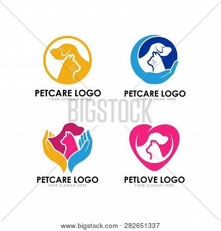 Pet Care Logo Design Template. Pet Lovo Logo Design