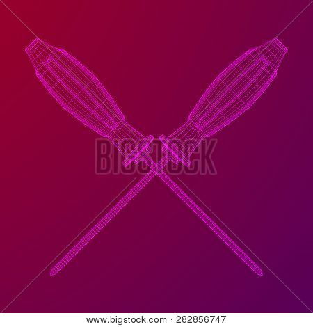 Crosshead Screwdriver. Handyman Tool For Home Repair. Maintenance Themed Abstract Model Wireframe Lo