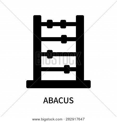 Abacus Icon Isolated On White Background. Abacus Icon Simple Sign. Abacus Icon Trendy And Modern Sym
