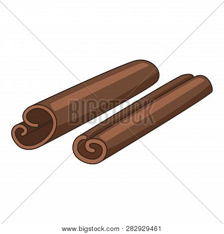 Cinnamon Sticks Icon. Cartoon Illustration Of Cinnamon Sticks Icon For Web Design