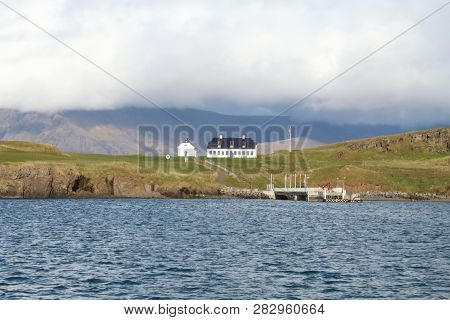White Church On Mountain On Videy Island