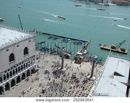 Different Views Of Venice In Summer, Italy