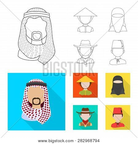 Vector Design Of Imitator And Resident Symbol. Set Of Imitator And Culture Stock Vector Illustration