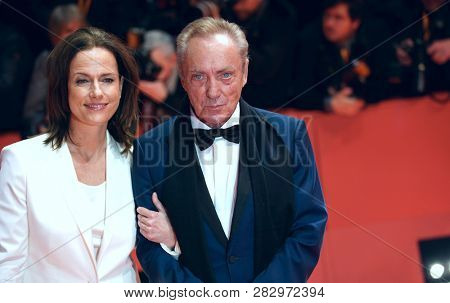    Claudia Michelsen, Udo Kier attend the 'The Kindness Of Strangers' premiere within the 69th Berlinale Film Festival at Berlinale Palace in Berlin, Germany on February 07, 2019.                  