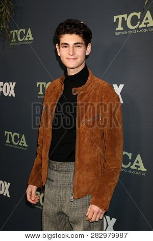 LOS ANGELES - FEB 1:  David Mazouz at the FOX TCA All-Star Party at the Fig House on February 1, 2019 in Los Angeles, CA