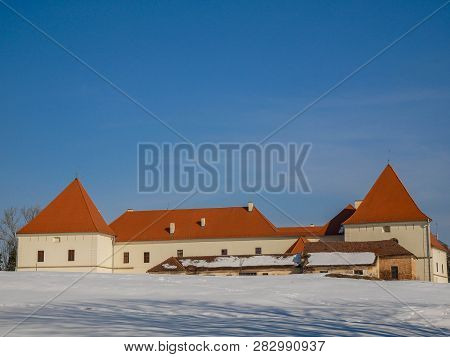 Miercurea Ciuc, Romania-08 February 2019: Miko Castle , Build In The 17 Century, Most Important Monu