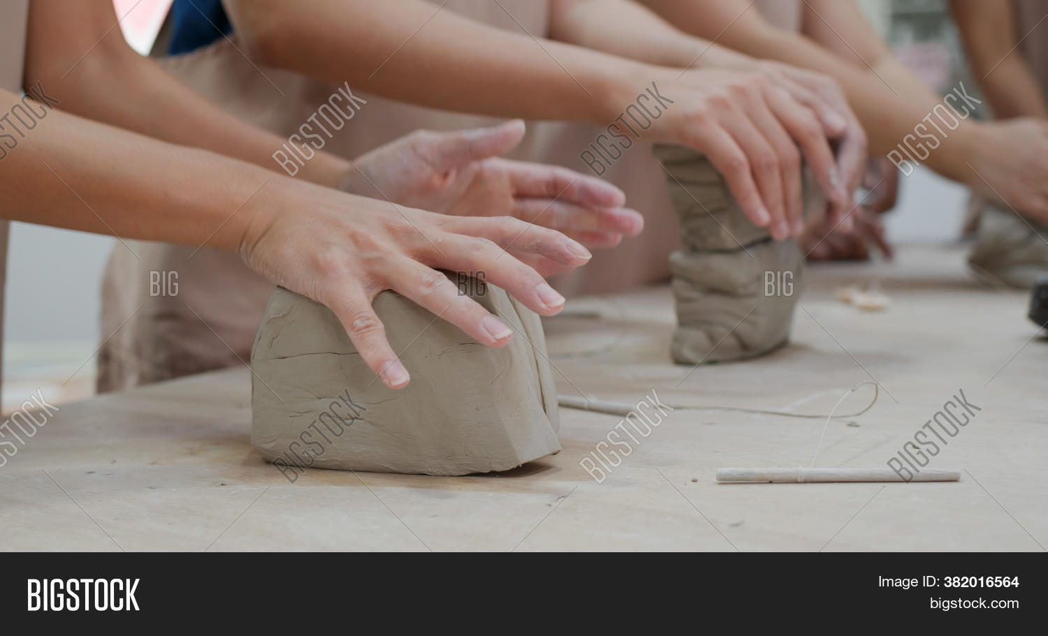 Kneading Clay Material Image & Photo (Free Trial) Bigstock