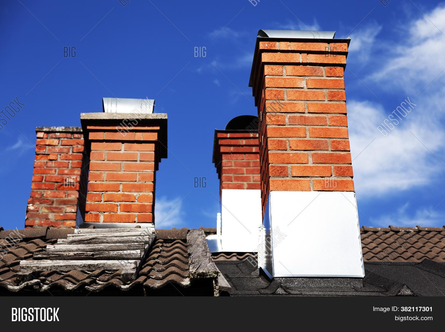 Several Brick Chimneys Image & Photo (Free Trial) Bigstock