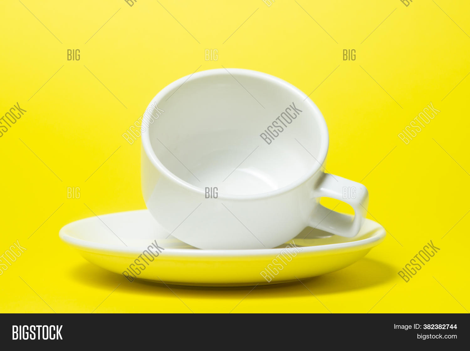 Empty Cup On Saucer On Image & Photo (Free Trial) Bigstock