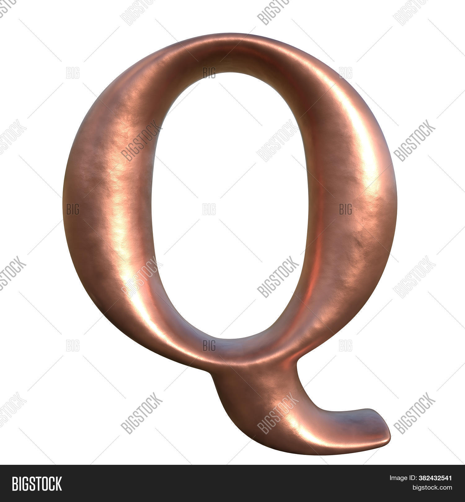 Brushed Copper Letter Image & Photo (Free Trial) Bigstock