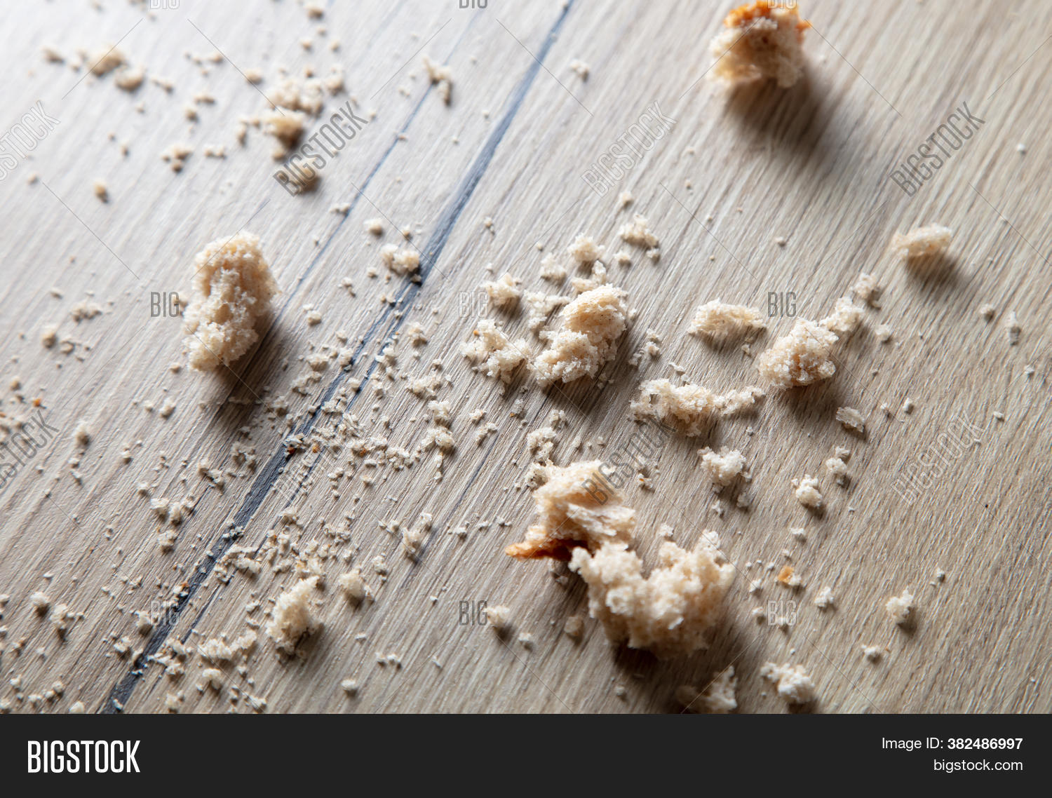 Bread Crumbs On Wooden Image & Photo (Free Trial) Bigstock