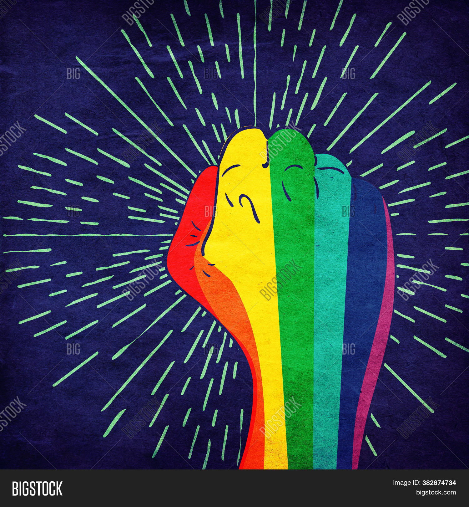 Rainbow Clenched Fist Image & Photo (Free Trial) Bigstock