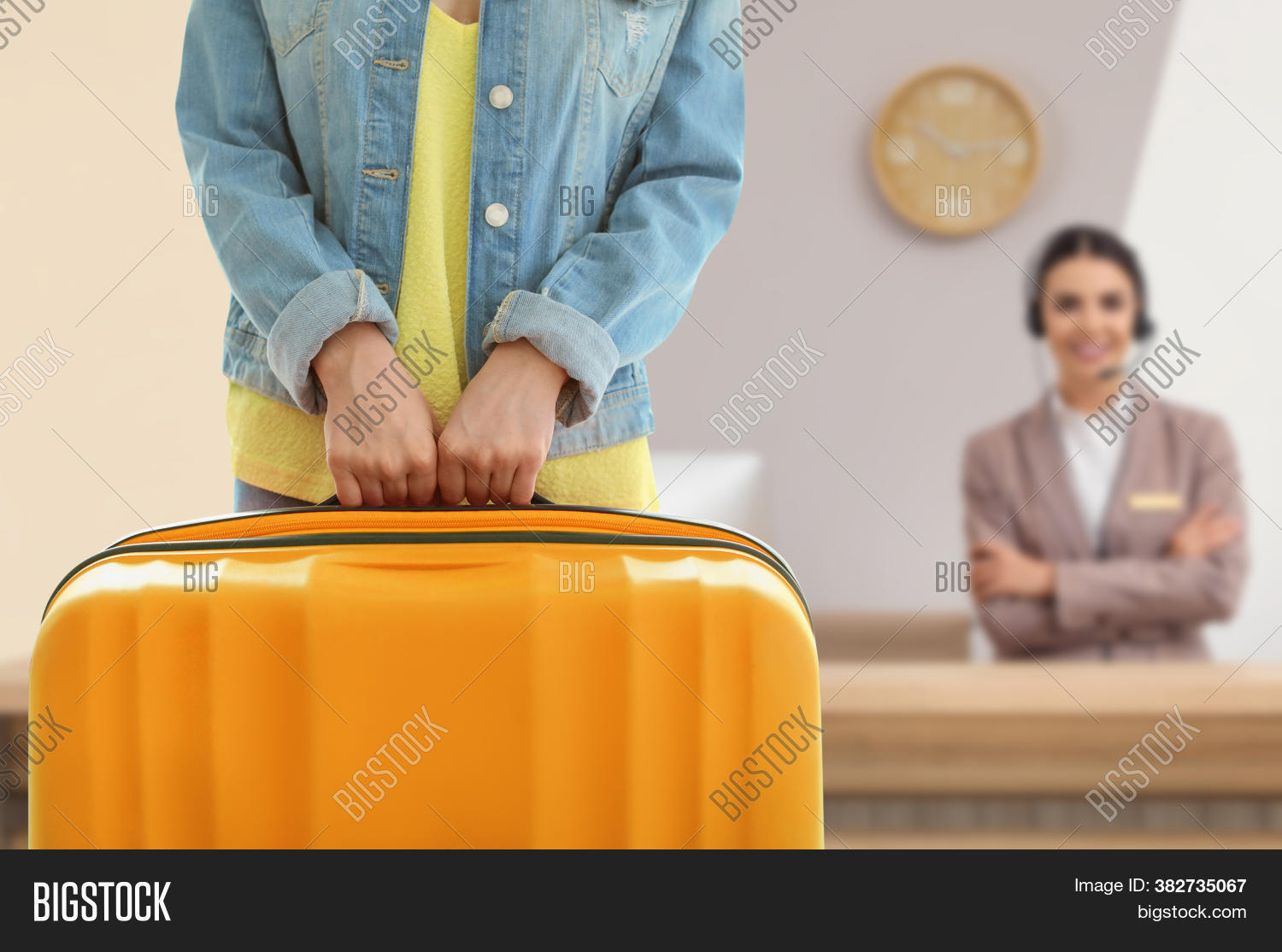 Woman Suitcase Near Image & Photo (Free Trial) Bigstock