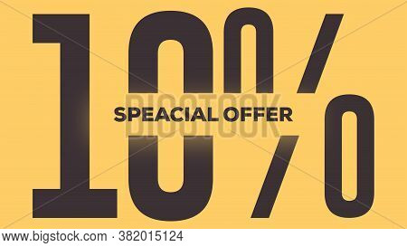 Speacial Offer 10% Off Illustration Use For Landing Page,website, Poster, Banner, Flyer, Background,