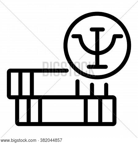 Psychologist Science Icon. Outline Psychologist Science Vector Icon For Web Design Isolated On White