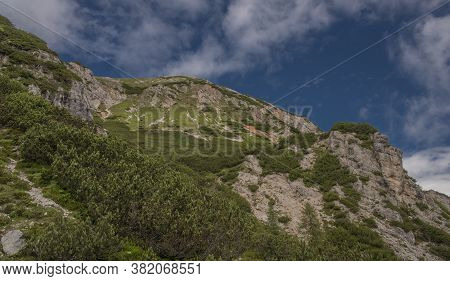 Valley From Part Of Hill Mittagskogel In South Austria In Summer Hot Day