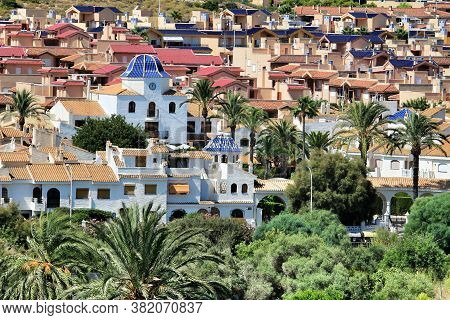 Gran Alacant Urbanization In The Coast Of Alicante In Summer