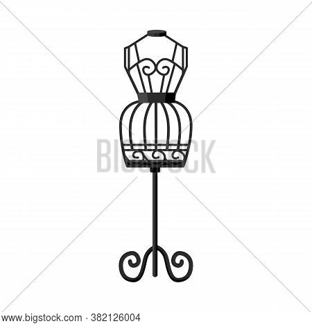 Vector Illustration Of Dummy And Vintage Symbol. Graphic Of Dummy And Body Stock Symbol For Web.