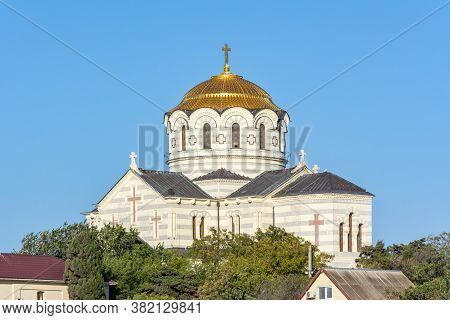 Vladimirsky Cathedral In Chersonesus In Summer, Sevastopol, Crimea