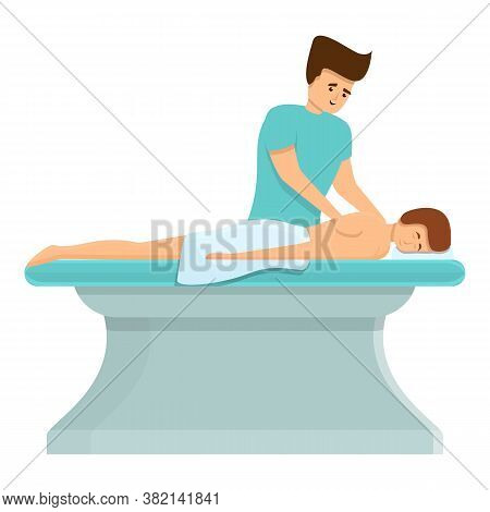 Alternative Masseur Icon. Cartoon Of Alternative Masseur Vector Icon For Web Design Isolated On Whit