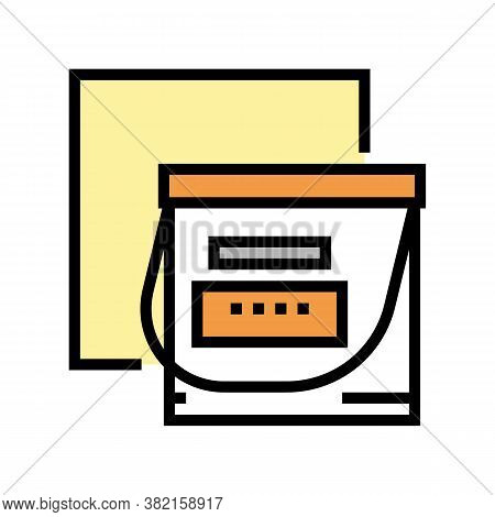 Insulation Material Container Color Icon Vector. Insulation Material Container Sign. Isolated Symbol