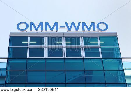 Geneva, Switzerland - October 1, 2017: The Wmo Building In Geneva. The Wmo Is The World Meteorologic