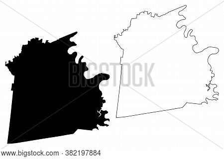 Mercer County, Kentucky (u.s. County, United States Of America, Usa, U.s., Us) Map Vector Illustrati