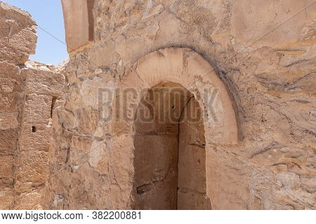 Decorative Stone Carvings On Walls In Ruins Of Shivta - A National Park In Southern Israel, Includes