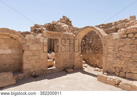 Shivta - A National Park In Southern Israel, Includes The Ruins Of An Ancient Nabatean City In The N
